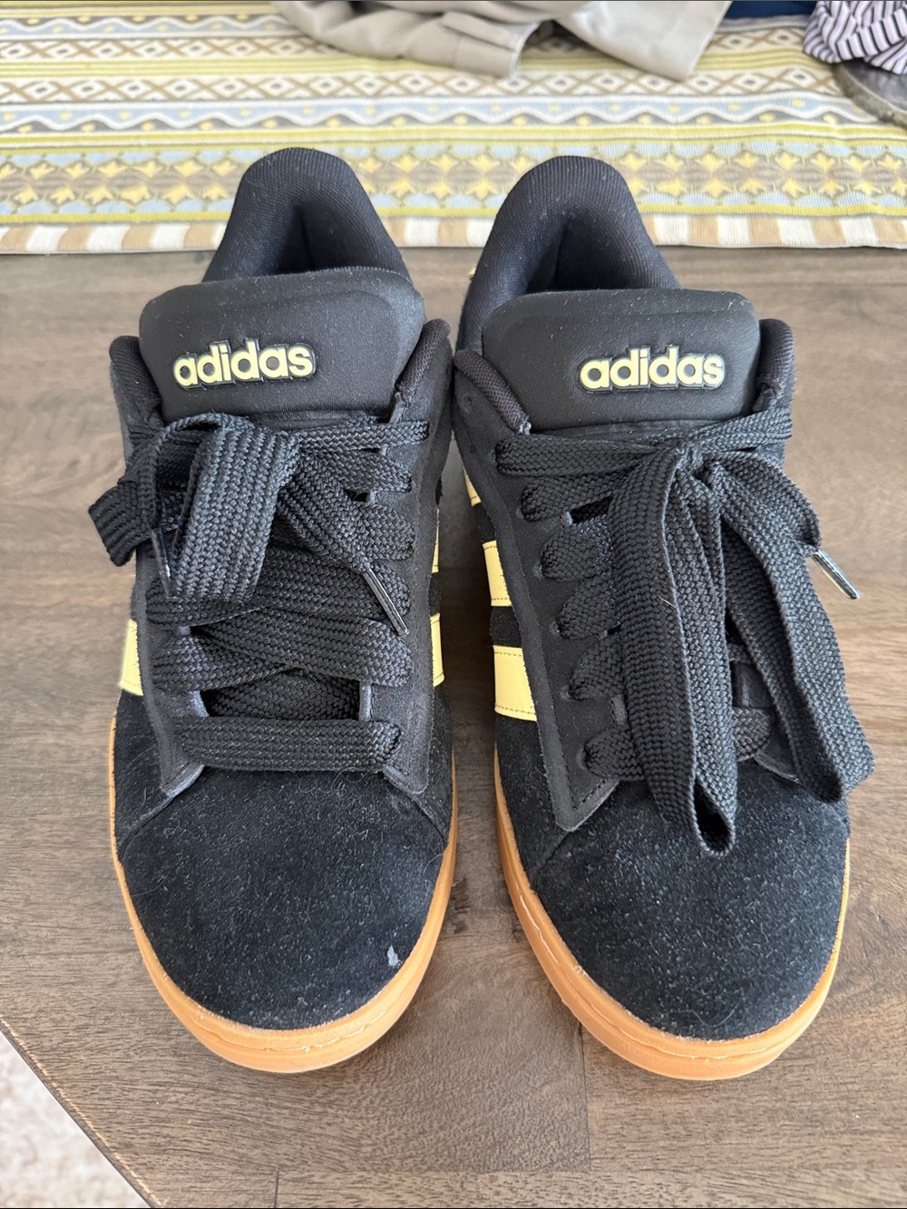 adidas grand court alpha Black & Yellow Sneakers